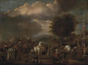 A Horse Fair by Pieter Wouwermans or Wouwerman