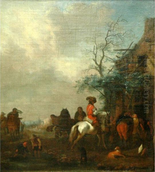 A Halt At An Inn - view 1