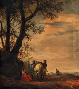 Landschaft Mit Pferd by Pieter Wouwermans or Wouwerman