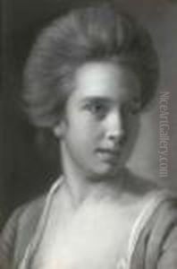 Portrait Of A Lady by Josepf Wright Of Derby