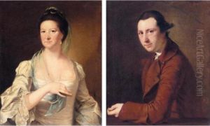 Portraits Of Francis Noel Clarke Mundy, And His Wife