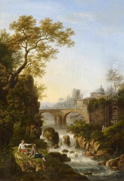 Italian Landscapes With Figures - view 1