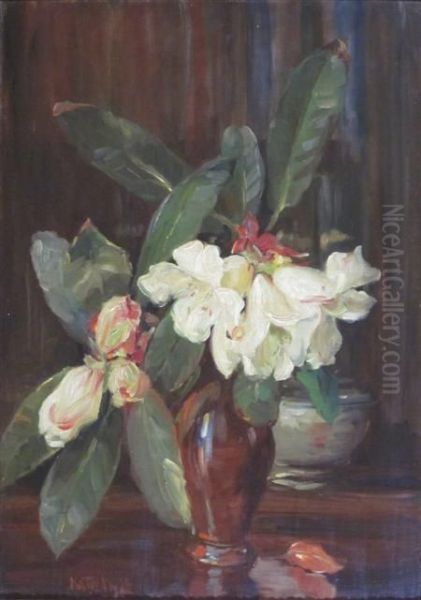 White Rhododendrons - view 1