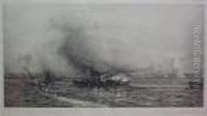 British Battleships, Jutland by William Lionel Wyllie
