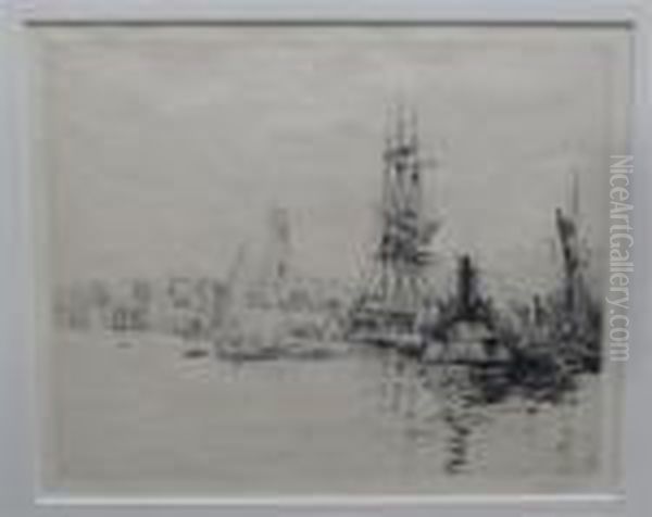 Lime House And St Annes From Rotherhythe - view 1