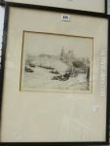 The Thames Near The Tower Of London by William Lionel Wyllie