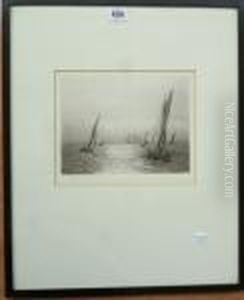 Vessels Off The Coast by William Lionel Wyllie