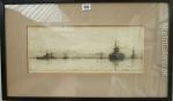 Warships Off The Coast - view 1