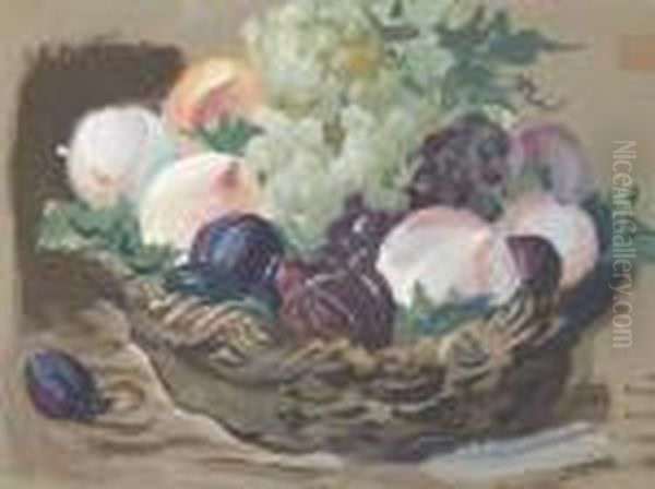 Still Life With White Grapes - view 1