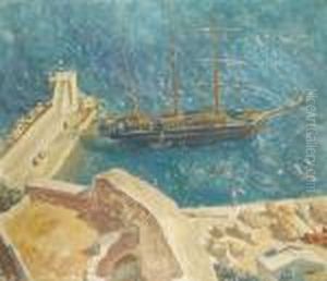 View Of The Port In Calvi