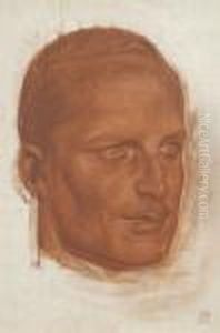 Portrait Of A Member Of The Croisiere Jaune Expedition Team by Aleksandr Evgen'evich Iakovlev