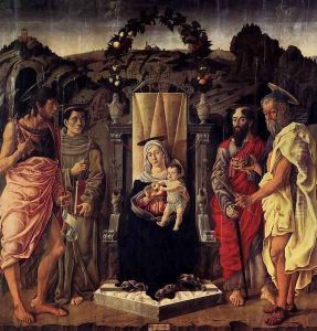 Madonna and Child Enthroned with Saints 1471