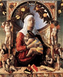 The Virgin and Child Surrounded by Eight Angels, 1455 by Marco Zoppo