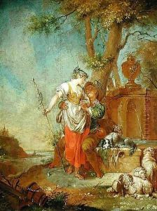 Shepherd and Shepherdess by Januarius Zick