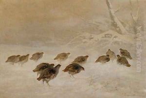 Partridges in the Snow, c.1930