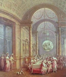 Fete Champetre at The Oaks, near Epsom: The Supper Room