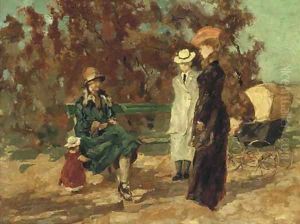 An afternoon in the park by Willem de Zwart