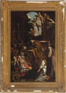 The Last Communion Of Saint Jerome by Domenico Zampieri (Domenichino)