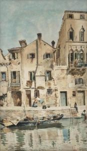 A Venetian Backwater by Vittore Zanetti Zilla