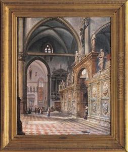 Interno Della Chiesa Dei Frari by Francesco Zanin