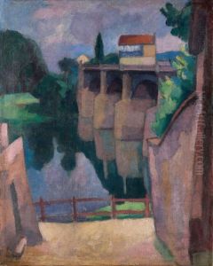 Paysage Ou Harmonie Rose by Angel Zarraga Arguelles