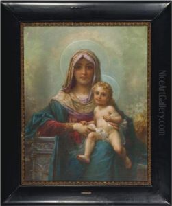 Madonna And Child by Hans Zatzka