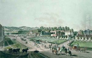 View of the Augarten Palace and Park, Vienna by Johann Ziegler