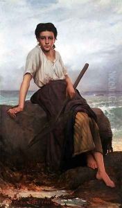 Fishergirl, 1876 by Victor Zhirion