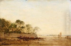La Lagune Aux Giardini, Venise by Felix Ziem
