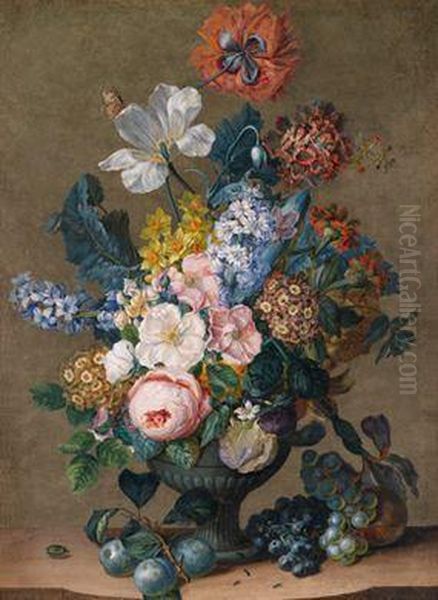 Groses Blumenstillleben Mit Rosen - view 1