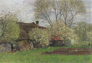 "motiv Aus Einem Dorfe Bei Radkersburg" by Alfred Zoff