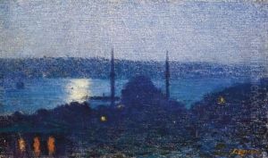 Moonlight On The Bosphorus by Fausto Zonaro