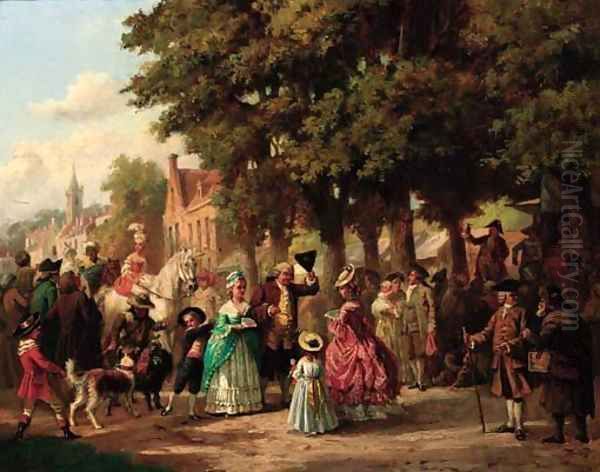 A village festival - view 1