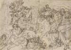 The Descent Of Christ Into Limbo by Jacopo Zucchi