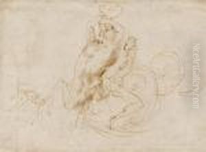 Study For A Picture Of Trident With Nereid Study For A Picture Of Trident With Nereid