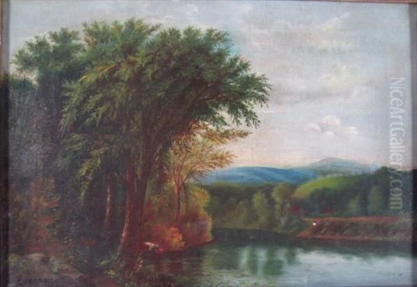 Cows Walking In The River' - view 1
