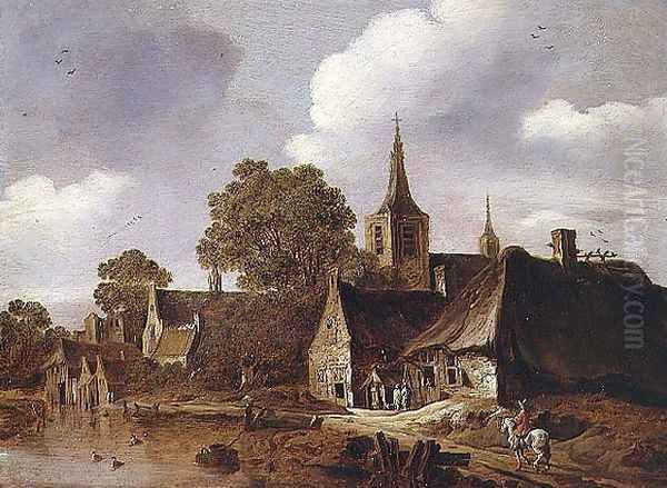 A Village by a River - view 1