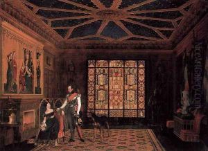 Armour Room in the Palace of Prince Frederick of Prussia by Carl Friedrich Zimmermann