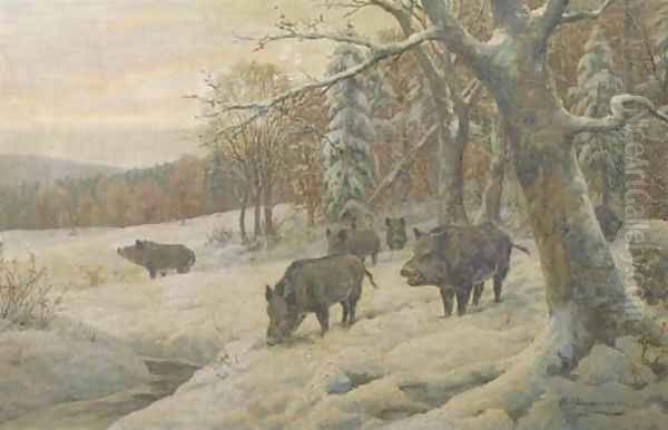 Venturing out of the snowy forest - view 1