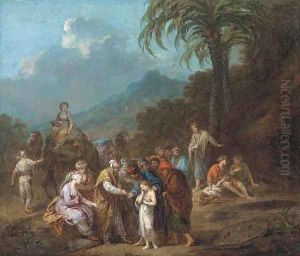 Joseph sold into slavery to the Ishmaelites by Francesco Zuccarelli