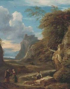 An Arcadian landscape by Francesco Zucarelli
