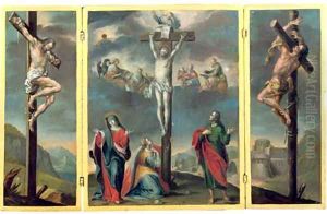 A Crucifixion by Januarius Zick
