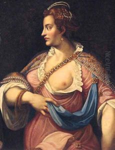 A maiden, three-quarter-length by Gian Battista Zelotti