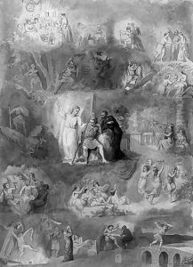The choice between the good and the bad path by Johann-Baptist Zwecker