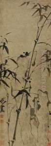 Bamboo and Rock by Min Zhen