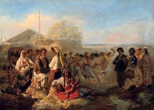 A gypsy encampment
