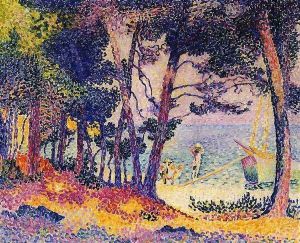 A Pine Grove, 1906 by Henri Edmond Cross