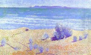 Beach On The Mediterranian by Henri Edmond Cross