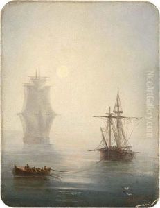 Shipping Becalmed by Ivan Konstantinovich Aivazovsky