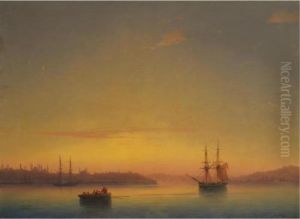 Constantinople At Dawn by Ivan Konstantinovich Aivazovsky